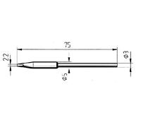 Ersa - Punta per saldare, 2,2 mm