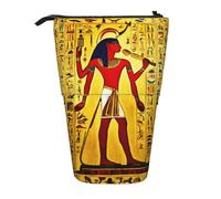 ERSDWRE Antico Egitto Tribe Series Astuccio telescopico Kawaii Cancelleria Bag Zipper Pen Pouch Stand Up Pencil Holder