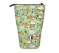ERSDWRE Astuccio telescopico con porcellini d'India, astuccio per cancelleria Kawaii, astuccio con cerniera, portapenne
