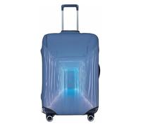 ERSDWRE Blue Light01 - Copertura elastica per valigie, con stampa, adatta per accessori da viaggio da 45,7 a 81,7 cm, Nero , L