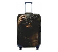 ERSDWRE Copertura elastica per valigie con stampa corona di spine, adatta per accessori da viaggio da 45,7 a 81,7 cm, Nero , L