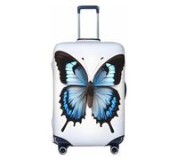 ERSDWRE Copertura elastica per valigie con stampa di farfalle, colore blu, adatta per accessori da viaggio da 45,7 a 81,7 cm, Nero , M