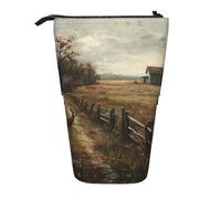 ERSDWRE Fattoria con cervo astuccio telescopico Kawaii cancelleria borsa cerniera portapenne stand up portamatite