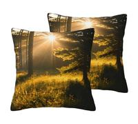 ERSDWRE Federa decorativa per cuscino con stampa "luce del sole mattutino nel deserto", per divano e letto