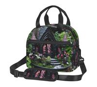 ERSDWRE Gothic Fairy Garden03 - Borsa termica per il pranzo da donna, riutilizzabile, per ufficio, picnic, viaggi