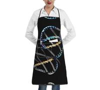 ERSDWRE Grembiule da cucina con stampa di foto con catena DNA, grembiule da cucina con tasche, unisex, grembiule da cuoco per barbecue e giardinaggio