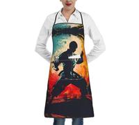 ERSDWRE Grembiule da cucina con stampa taekwondo, grembiule da cucina con tasche, unisex, grembiule da cuoco, barbecue, giardinaggio