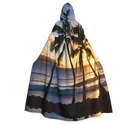 ERSDWRE Hawaii Raggi di sole Stampa Halloween Mantello Con Cappuccio Per Uomini Donne Con Cappuccio Mantello Veste Per Costumi Medievali Cosplay