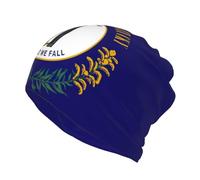 ERSDWRE Kentucky - Berretto elasticizzato con stampa con bandiera dello Stato, multifunzione, per sport, ciclismo, inverno, attività all'aperto, colore: nero
