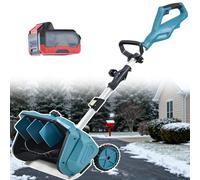 ErShangMao Pala da Neve Elettrica Professionale Senza Fili,Spazzaneve Elettrico Senza Spazzole da 1000 W,profondità di 20 Cm,Utilizzo con Una Sola Mano,Senza Piegarsi | Rimozione Neve 1battery