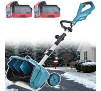 ErShangMao Pala da Neve Elettrica Professionale Senza Fili,Spazzaneve Elettrico Senza Spazzole da 1000 W,profondità di 20 Cm,Utilizzo con Una Sola Mano,Senza Piegarsi | Rimozione Neve 2batteries