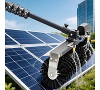 ErShangMao Pulitore per Pannelli SolariSpazzola Elettrica A Manico Lungo E Morbida per Pannelli Solari, Modello Potenziato da 150 W, con Alimentazione Ad Acqua E Funzionamento A Secco. Corded-7.5m