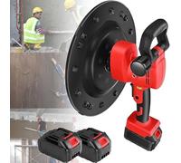 ERSINIAN Impastatrice elettrica per Malta a 6 velocità, raddrizzatrice per muri, lucidatrice per Cemento e Asta per mescolare intonaco e Stucco, Include 2 batterie.