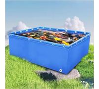 ERSINIAN Laghetto per Pesci in PVC Resistente - Piscina Fuori Terra Portatile e Multifunzionale, Acquario da Interno e Decorazione da Giardino, 300x100x80 cm