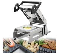 ERSINIAN Macchina confezionatrice per Alimenti, termosigillatrice Manuale per vassoi da asporto, Macchina per confezionamento Alimentare a Pressione Manuale