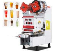 ERSINIAN Macchina sottovuoto Automatica da 480 W, Macchina sigillatrice per Tazze Professionale, Ideale per Bubble Tea, caffè e frullati da 85 mm