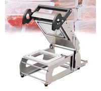 ERSINIAN Macchina termosigillatrice per vassoi Alimentari, Macchina Manuale per confezionamento di Alimenti da asporto con Pressione, 7-8 cicli al Minuto, per Torte, bento, Miele 22 * 16 cm