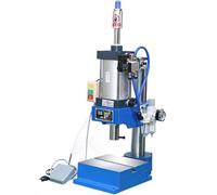 ERSINIAN Pressa punzonatrice pneumatica, Pressione 200 kg/300 kg con Pedale, pressa punzonatrice da Tavolo per operazioni efficienti, Pressione di Funzionamento 0,4-0,7 Mpa