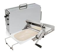 ERSINIAN Sfogliatrice Manuale per Pasta, Spessore Regolabile 0-25 mm, per Pizza e Croissant, sfogliatrice Commerciale Pieghevole per panetterie, 90x40 cm