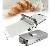 ERSINIAN Sfogliatrice per Impasto per Pizza con Spessore Regolabile da 0 a 25 mm, sfogliatrice Pieghevole in Acciaio Inox Commerciale per Croissant, panetteria, 90x40 cm