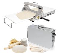 ERSINIAN Sfogliatrice per Pasta Pieghevole Portatile con Spessore Regolabile da 0 a 25 mm, sfogliatrice per Pasta Commerciale per Croissant, pizzerie, panetterie, 60x30 cm