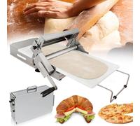 ERSINIAN Sfogliatrice Pieghevole per Pasta sfoglia con Spessore Regolabile da 0 a 25 mm, Macchina per la stesura Manuale della Pasta in Acciaio Inox per Croissant 90x40 cm