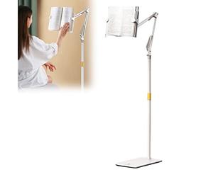 ERSINIAN Supporto da Lettura, mensola da Lettura Regolabile in Altezza da Pavimento per Libri e Tablet - Supporto Porta Libri Pratico e Versatile per Una Lettura Confortevole,