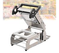 ERSINIAN Termosigillatrice Commerciale in Acciaio Inox per Verdure, Macchina semiautomatica per confezionamento di Alimenti da asporto, 7-8 Volte/Minuto, per bistecche e cibi cotti 18 * 12