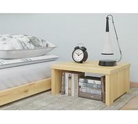 Erst-Holz Comodino/Console Notturna Aperta con generoso Piano d'appoggio in Pino massello 90.20-K15