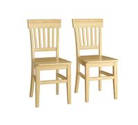 Erst-Holz Due varianti di classica sedia in Pino per cucina e sala da pranzo V-90.71-27, quantità:confezione doppia