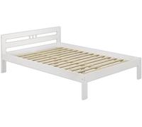 Erst-Holz Solido Elegante Letto Bianco in Pino massello 120x200 con doghe rigide 60.64-12W