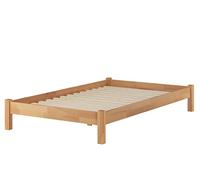 Erst-Holz Solido Letto futon 120x200 in Faggio massello Laccato con doghe rigide 60.84-12