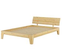 Erst-Holz Solido Matrimoniale in Pino massello 140x200 Anche per Ragazzi con doghe rigide 60.62-14