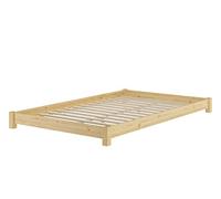 Erst-Holz Tre varianti di letto una piazza e mezza futon molto basso 120x200Doghe in assi di legno rigide incl.