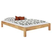 Erst-Holz Tre Varianti di Solido Matrimoniale futon 160x200 in Faggio massello Laccato V-60.84-16, Accessori:Doghe in Assi di Legno rigide incl.