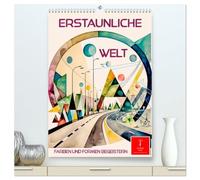 Erstaunliche Welt (hochwertiger Premium Wandkalender 2026 DIN A2 hoch), Kunstdruck in Hochglanz: Bestechende Kompositionen von Form und Farbe.