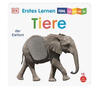 Erstes Lernen Fühl-Leporello. Tiere: Zum Aufklappen und Aufstellen. Mit haptischen Elementen zum Fühlen und Begreifen. Für Babys ab 3 Monaten