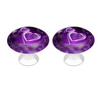 ERSTSNCK Manopole per armadietti viola con foro singolo solido con vite Pomelli rotondi semplici per armadietti da cucina per cassettiere da cucina armadi e armadi da bagno