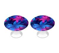 ERSTSNCK Pomelli per armadietti con sfondo blu, foro solido singolo, con vite, semplici pomelli rotondi per armadietti da cucina per cassettiere da cucina, armadietti da bagno e armadi