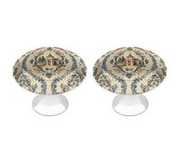 ERSTSNCK Pomelli per armadietti in stile country francese, singolo foro solido, con vite, semplici pomelli rotondi per armadietti da cucina per cassettiere da cucina, armadietti da bagno e armadi