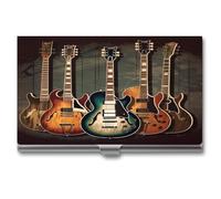 ERSTSNCK Porta biglietti da visita artistico in metallo personalizzato super leggero custodia per biglietti da visita sottile porta biglietti da visita organizer con fibbia stile chiuso per uomini e