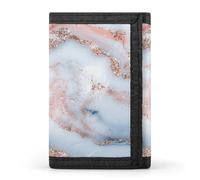 ERSTSNCK Portafoglio da viaggio con glitter e oro, elegante porta carte d'identità, sottile, tre volte per uomini e donne