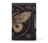 ERSTSNCK Portafoglio da viaggio elegante porta carte d'identità sottile di sicurezza tre volte borsa per uomini e donne