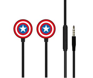 Ert Group Auricolari con microfono originali e con licenza ufficiale Marvel Captain America 003