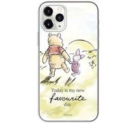 Ert Group custodia per cellulare per Apple Iphone 11 PRO originale e con licenza ufficiale Disney, modello Winnie the Pooh and friends 012 adattato alla forma dello smartphone, custodia in TPU