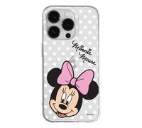 ERT GROUP custodia per cellulare per Apple Iphone 14 PRO MAX originale e con licenza ufficiale Disney, modello Minnie 008 adattato alla forma dello smartphone, parzialmente trasparente