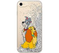 ERT GROUP custodia per cellulare per Apple Iphone 7/8/ SE 2/ SE 3 originale e con licenza ufficiale Disney, modello Lady and the Tramp 003, con effetto glitter overflow
