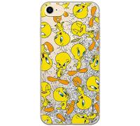 ERT GROUP custodia per cellulare per Apple Iphone 7/8/ SE 2/ SE 3 originale e con licenza ufficiale Looney Tunes, modello Tweety 010 adattato alla forma dello smartphone, con effetto glitter overflow