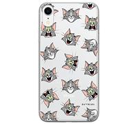 Ert Group custodia per cellulare per Apple Iphone XR originale e con licenza ufficiale Tom and Jerry, modello 007 adattato in modo ottimale alla forma dello smartphone, parzialmente trasparente
