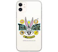 ERT Group Custodia iPhone 11 – Looney Tunes Bugs 019 – Ufficiale, parzialmente trasparente